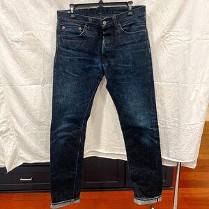 Momotaro 0601-20SP 20oz Indigo Selvedge Denim Jeans 31 Blue Owl Collaboration